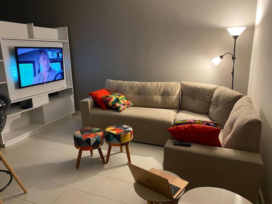 Apartamento Vista Para O Mar E Pe Na Areia Guarujá Esterno foto