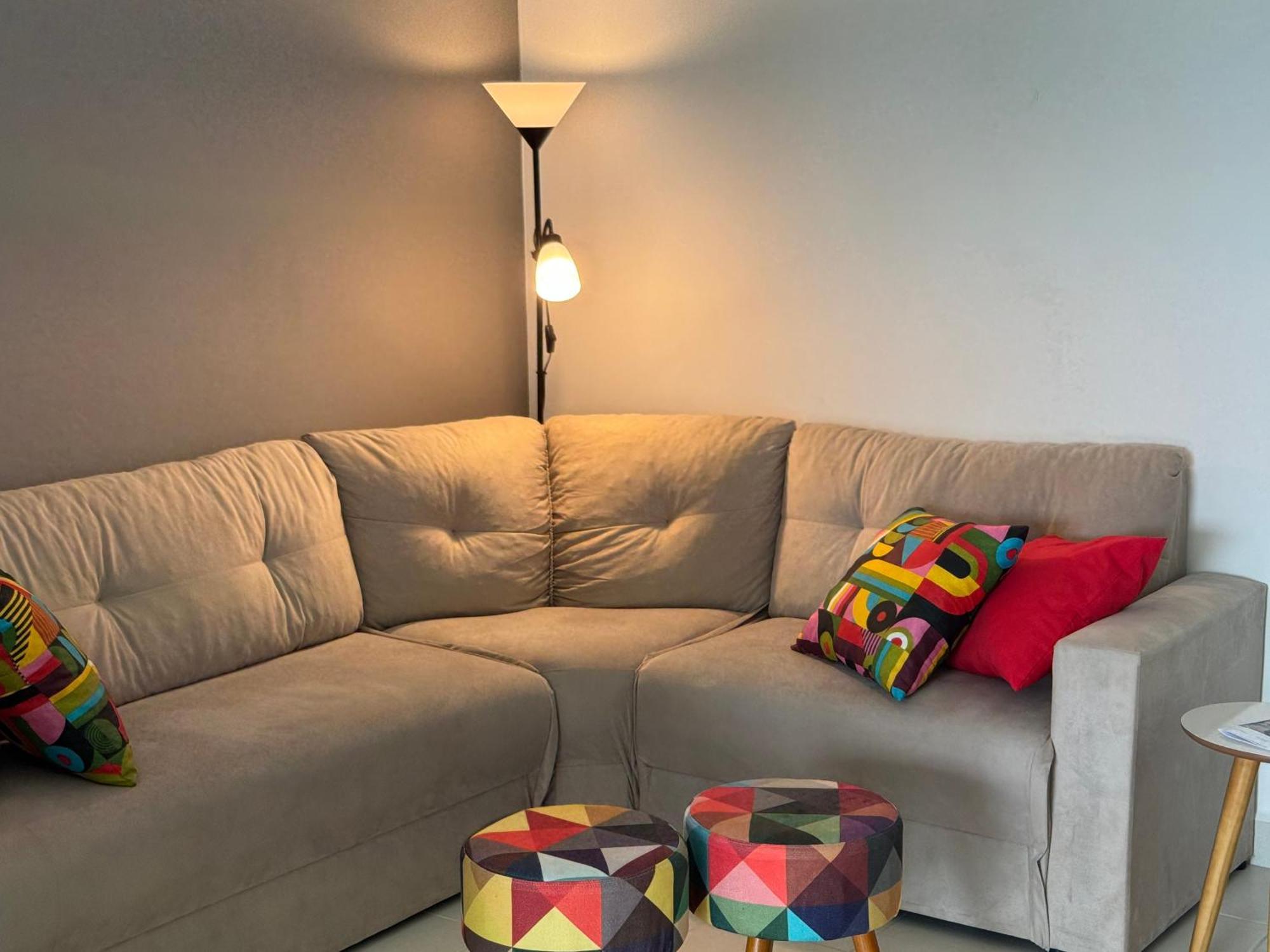 Apartamento Vista Para O Mar E Pe Na Areia Guarujá Esterno foto