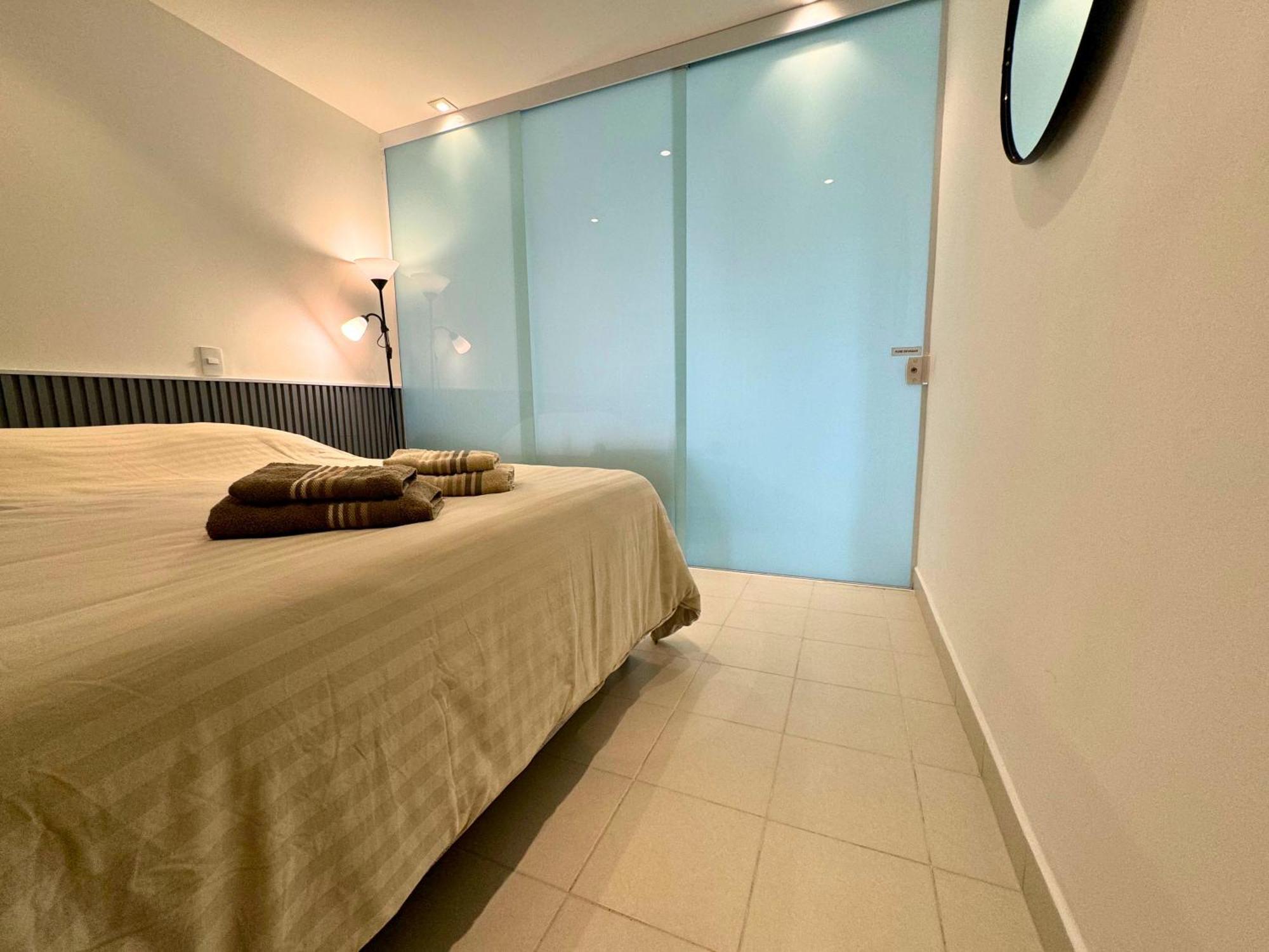 Apartamento Vista Para O Mar E Pe Na Areia Guarujá Esterno foto